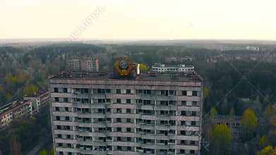 Ghost town Pripyat near Chernobyl NPP, Ukraine