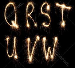 Alphabet sparkler