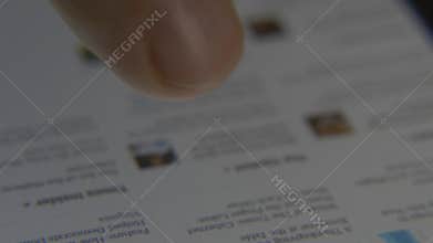 Surfing on a smartphone on the Internet. Search for information and news