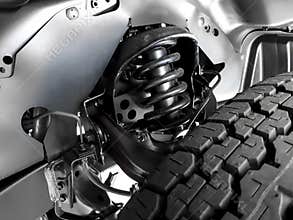 Truck coil spring suspension