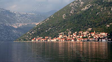 Perast, hidden ancient city. Reflection of centuries.