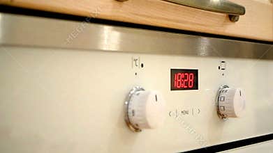 Oven digital clock