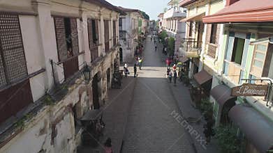 Cycling competitions in the city Vigan, Philippines.