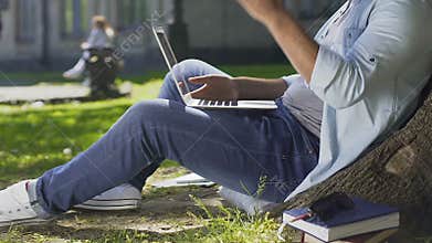 Student upset and disappointed, forgot save diploma on laptop, backup software