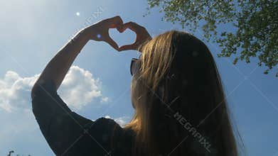 Young cute woman is being comforted by her boyfriend