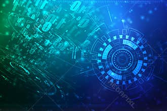 Digital Abstract technology background, Binary Background, futuristic background