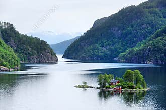 Breathtaking view of small island