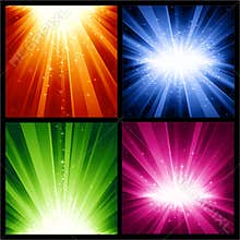 Festive Christmas, New Years explosions of light a