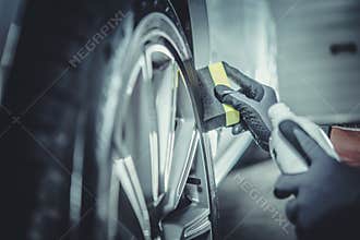 Car Wheel and Tires Cleaning
