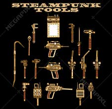 Steampunk hand tools