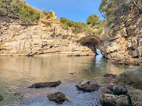 Baths of Regina Giovanna in Sorrento, Amalfi coast, Italy, Europe