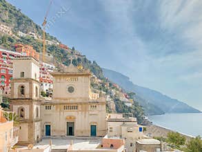 Church of Santa Maria Assunta in Positano / Amalfi coast, Italy, Europe