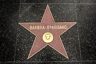 The star of Barbra Streisand
