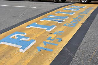 Boston Marathon finish line
