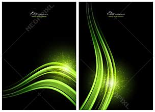 Black and green abstract backgrounds