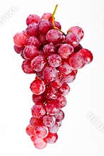 Bunch of red grapes.