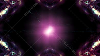 Flash in the dark night and light, bright modern background, 3d computer generated