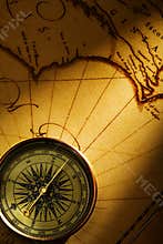 Old Page and Compass