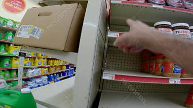 Family Dollar retail store Jiff peanut butter recall finger points