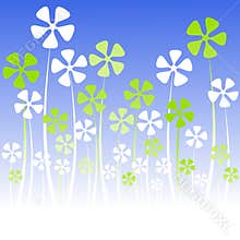 Wild Flowers Field Greeting Card