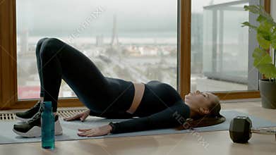 Fitness Girl Start Her Daily Training