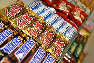 Chocolate bars in a candy store (1)