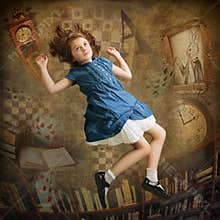 Alice falling down