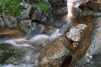 Beautiful deep forest in the Chantathen Falls is a waterfall in Chon Buri, Thailand.