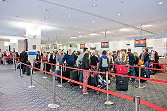 Airport check-in process