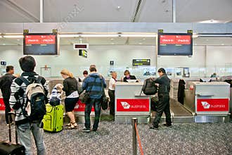 Airport check-in process