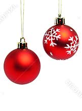 Red christmas balls