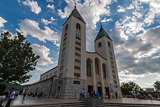 The Saint James church in Medjugorje, Bosnia and Herzegovina