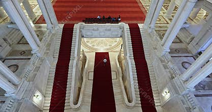 Interior of the Palace of Parliament.