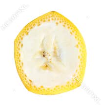 Fresh slice of banana