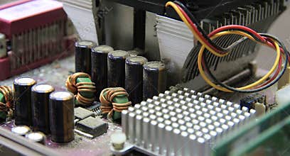 Dusty motherboard