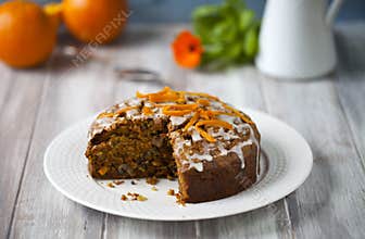 Orange and carrot cake