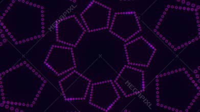 Intricate and visually appealing purple hexagons and diamond pattern on a background