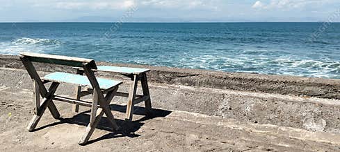 a relaxing place to sit and enjoy the beauty of Suryawangi Beach