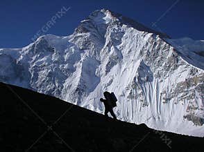 Mountain Climber Silhouette