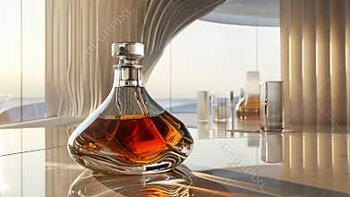 Luxurious spirit: presentation video, aged cognac, refined whiskey, smooth brandy, premium quality, rich flavor, tasting notes,