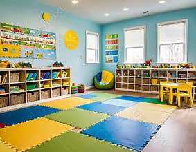 Children's Playroom with Colorful Design that is Educational and Safe