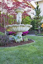 Renaissance Water Fountain in Front Lawn