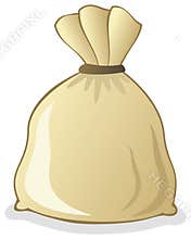 Full Big Burlap Sack