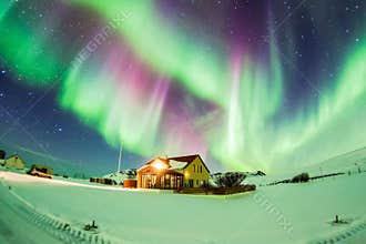 Aurora Borealis or better known as The Northern Lights during winter