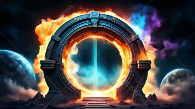 Magic portal with copy space