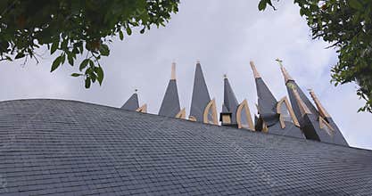 Hungarian pavilion building in Sevilla on Cartuja Island