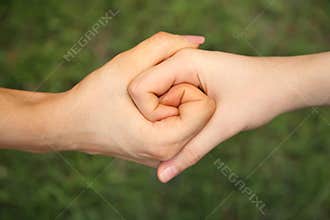 Two coupled hands