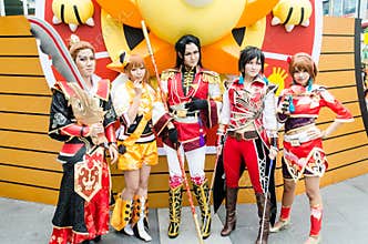 Cosplayers as characters dynasty warrior in Oishi World Cosplay Fantastic 7