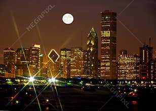 Chicago Skyline at night