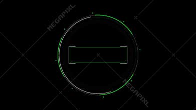 Hud ui futuristic digital progress display
